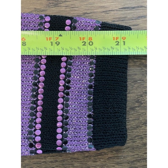 Vtg ‘83 Rare St John For Saks Fifth Avenue Purple Sequin Sweater Women’s 12 - Picture 13 of 16
